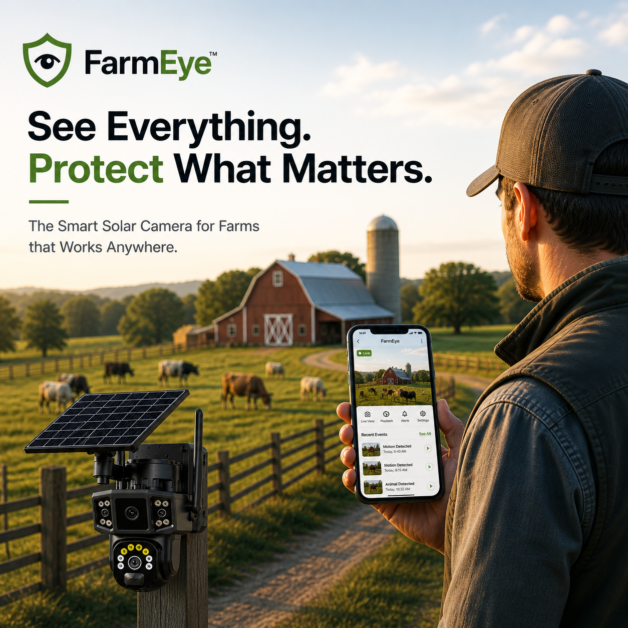 FarmEye™ 4G Solar Smart Farm Camera