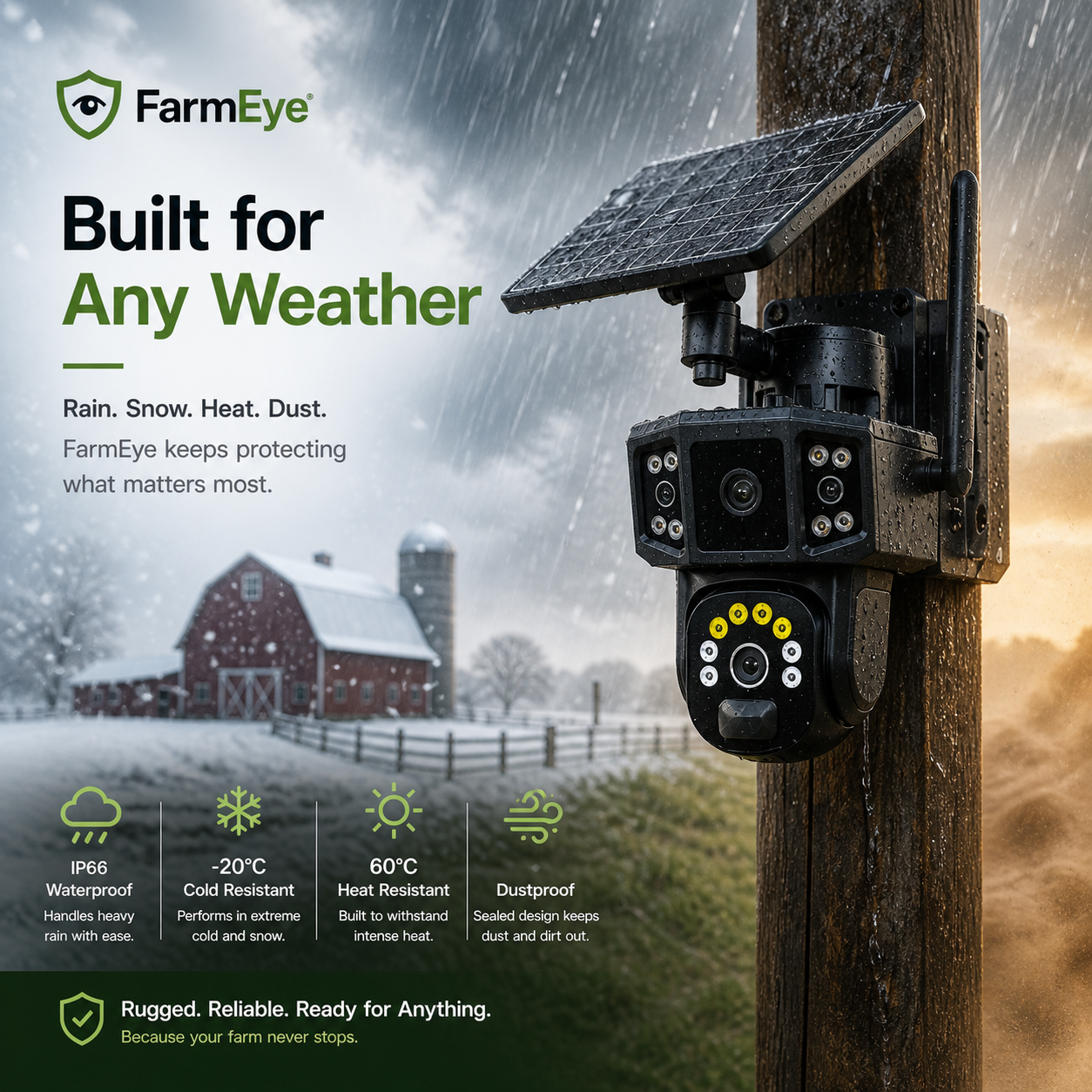 FarmEye™ 4G Solar Smart Farm Camera