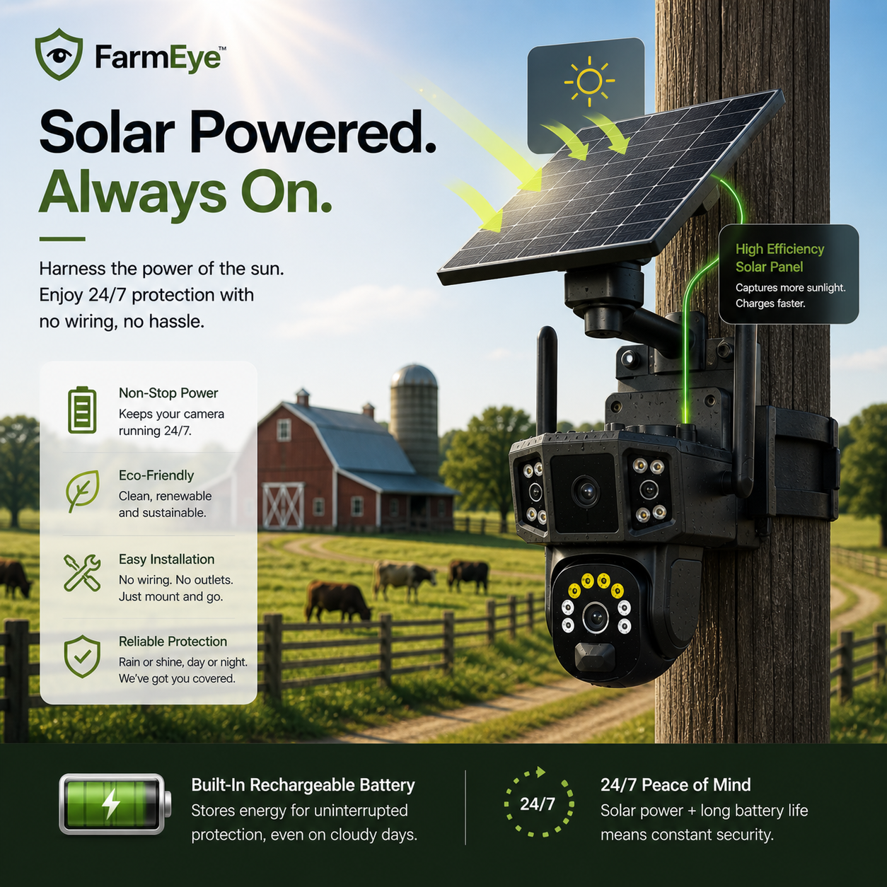 FarmEye™ 4G Solar Smart Farm Camera